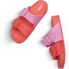 Women's Melissa Cozy Slide, Red/Pink - Sandals - 5