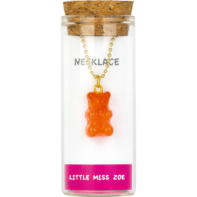 Charming Necklace In A Bottle, Red Gummy Bear