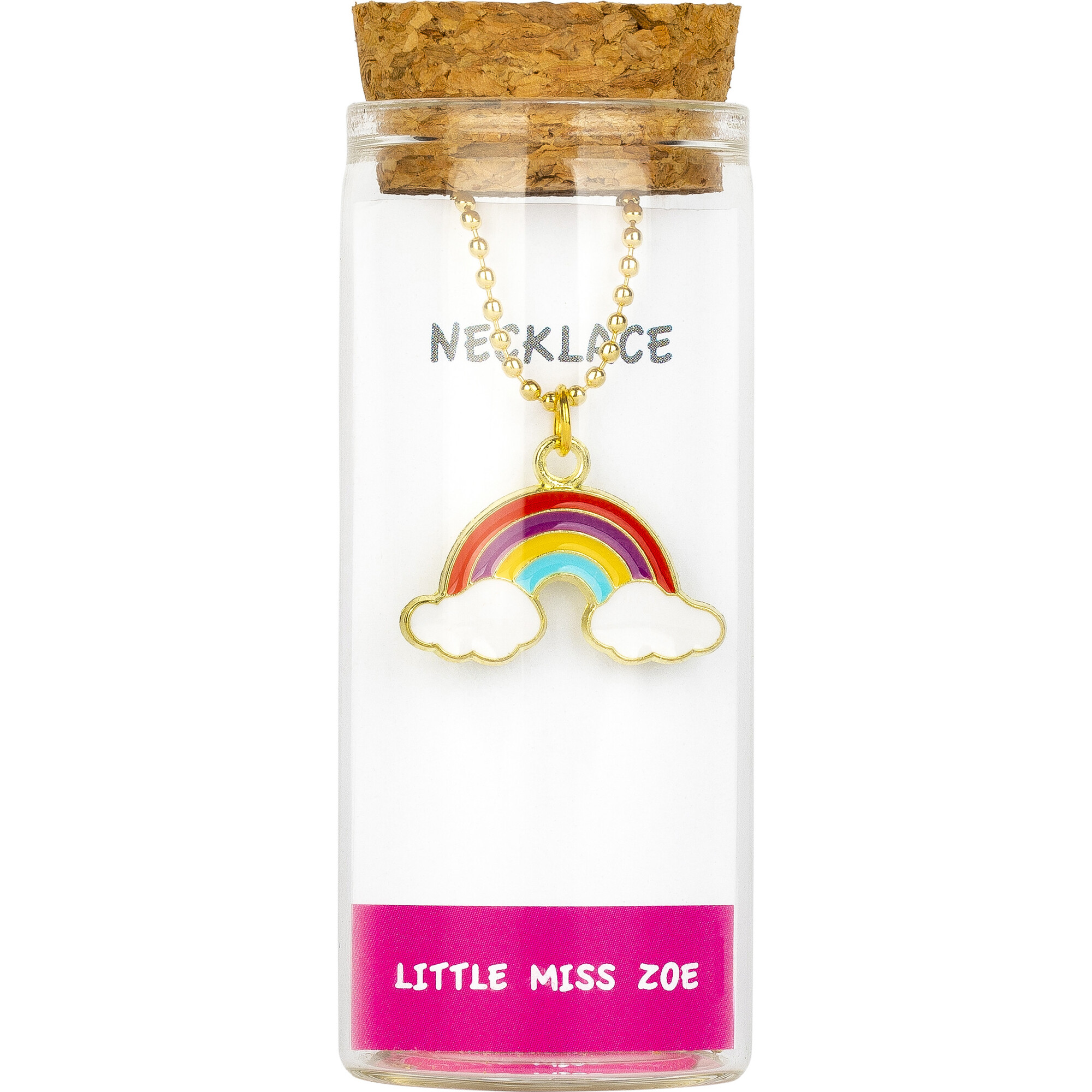Charming Necklace In A Bottle, Small Rainbow - Necklaces - 1