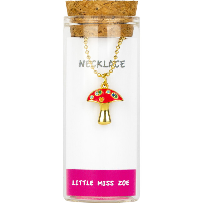 Charming Necklace In A Bottle, Mushroom