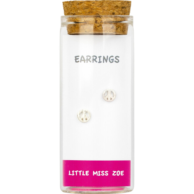 Stud Earrings In A Bottle, Peace