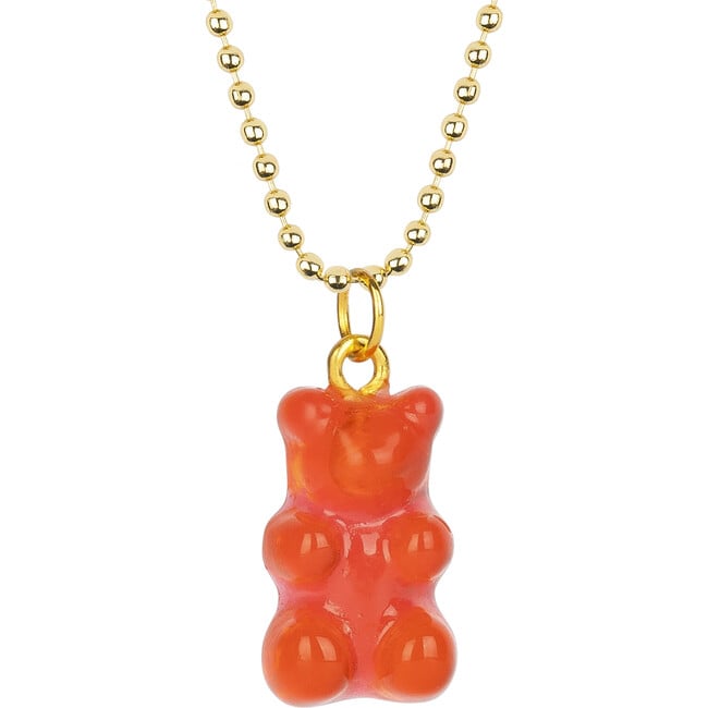 Charming Necklace In A Bottle, Red Gummy Bear - Necklaces - 2