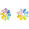 Stud Earrings In A Bottle, Colorful Flower - Earrings - 2