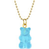 Charming Necklace In A Bottle, Blue Gummy Bear - Necklaces - 2