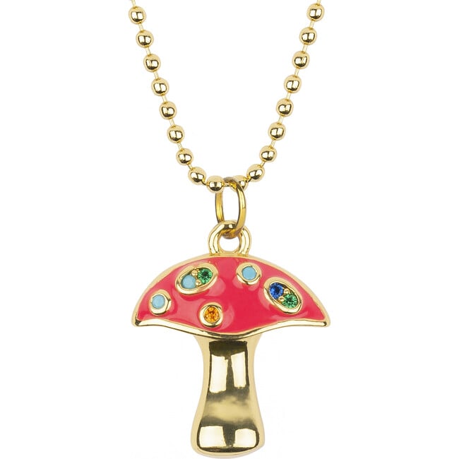 Charming Necklace In A Bottle, Mushroom - Necklaces - 2