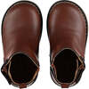 Sloane Zipped Velcro Chelsea Leather Boots, Brown - Boots - 4