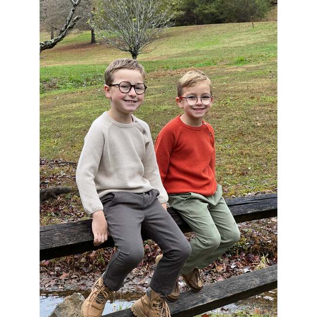 Roan Raglan Sleeve Sweater, Cream - Sweaters - 2