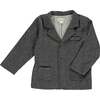 Victor Tweedy Lapel Collar Jacket, Black - Jackets - 1 - thumbnail
