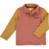 Troy Striped Contrast Long Sleeve Polo, Pumpkin And Gold - Polo Shirts - 1 - thumbnail