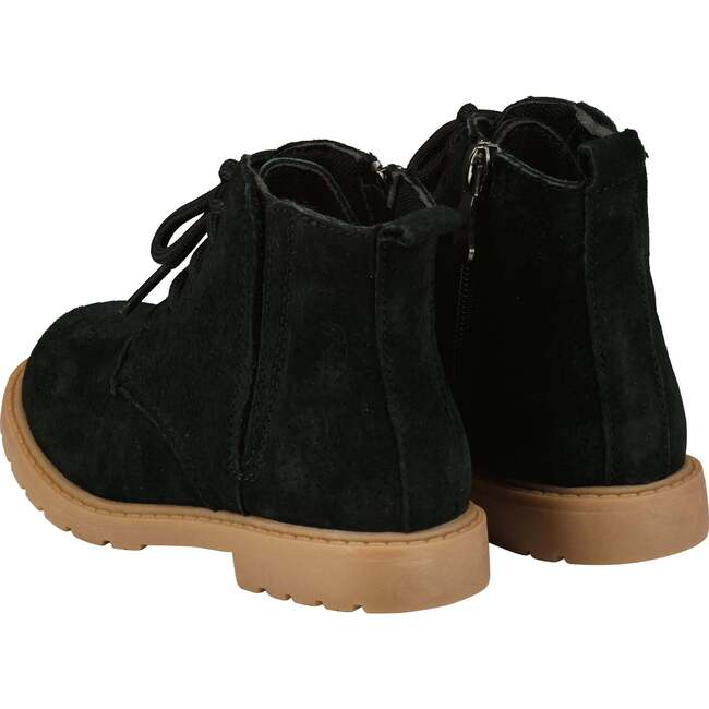 Rumble Zipped Lace-Up Suede Boots, Black - Boots - 3