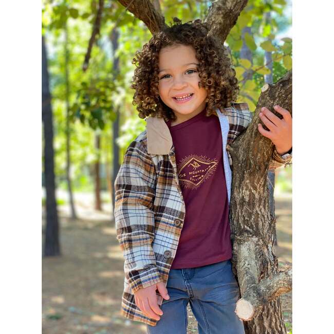 Wellford Lumberjack Plaid Shacket, Brown And Cream - Shirts - 2