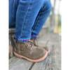 Rumble Zipped Lace-Up Suede Boots, Green - Boots - 3