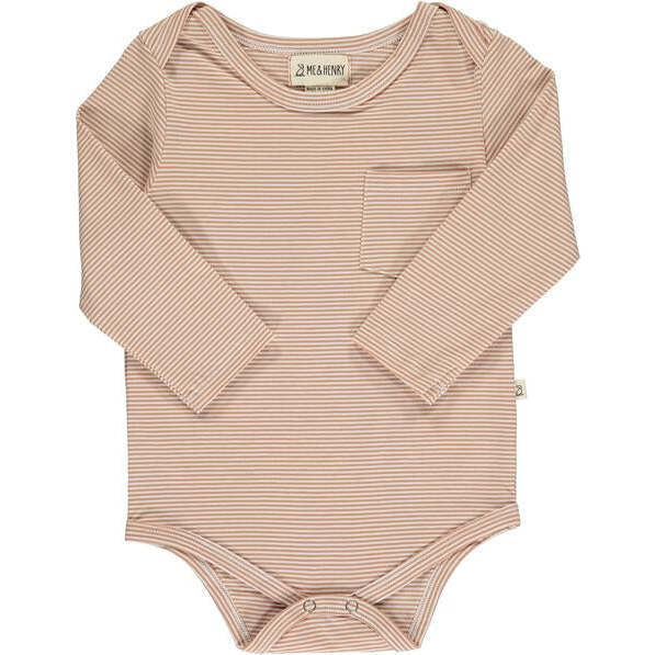 Tellico Long Sleeve Micro-Striped Onesies, Multicolors (Pack Of 3) - Onesies - 4