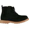 Rumble Zipped Lace-Up Suede Boots, Black - Boots - 5