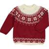 Igloo Fairisle Pattern Sweater, Red - Sweaters - 1 - thumbnail