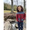 Husky Sherpa High Collar Zipped Jacket, Burgundy And Navy - Jackets - 2