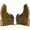 Rumble Zipped Lace-Up Suede Boots, Green - Boots - 7