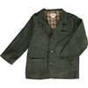 Bucks Corduroy Lapel Collar Jacket, Green - Jackets - 1 - thumbnail