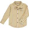 Atwood Woven Striped Shirt, Gold - Shirts - 1 - thumbnail