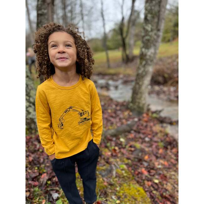Cherokee Digger Print Tee, Gold - T-Shirts - 2