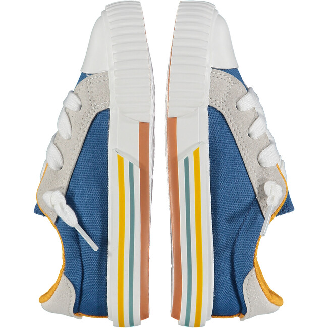 Brewster Double Velcro Canvas, Blue - Sneakers - 3