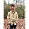 Atwood Woven Striped Shirt, Gold - Shirts - 2