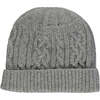 Arcadia Cable-Knit Beanie, Grey - Hats - 1 - thumbnail