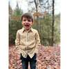 Atwood Woven Striped Shirt, Gold - Shirts - 3