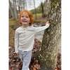 Adams Striped Ribbed Henley, Cream And Grey - T-Shirts - 2