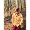 Atwood Woven Micro-Plaid Shirt, Gold - Shirts - 3