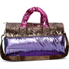 Icy Metallic Color-Block Puffer Duffel Bag, Multicolors - Bags - 1 - thumbnail