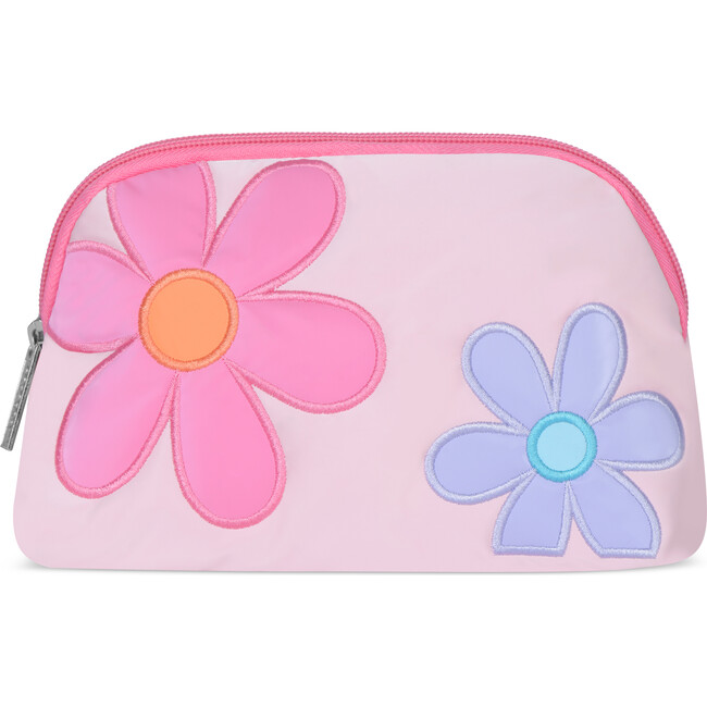 Pretty Petals Oval Cosmetic Bag, Pink