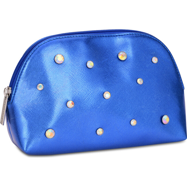 Candy Gem Oval Cosmetic Bag, Blue