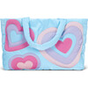Happy Heart Puffy Weekender Bag, Blue - Bags - 2