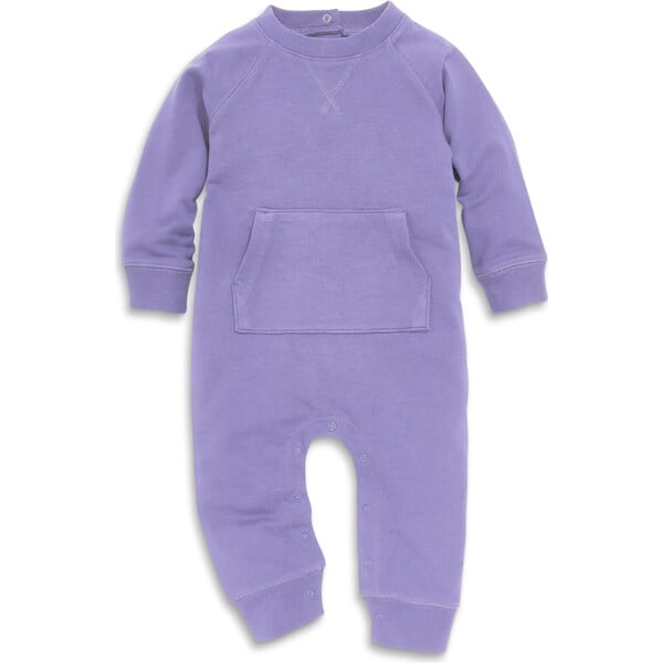 Baby Sweatshirt Romper, Iris Primary Rompers