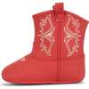 Eco Steps Velcro Western Boots, Cherry Red - Boots - 1 - thumbnail