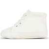 Eco Steps High-Top Sneakers, Snowy White - Sneakers - 1 - thumbnail