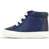 Eco Steps High-Top Sneakers, Sailor Blue - Sneakers - 1 - thumbnail