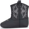Eco Steps Velcro Western Boots, Black - Boots - 1 - thumbnail