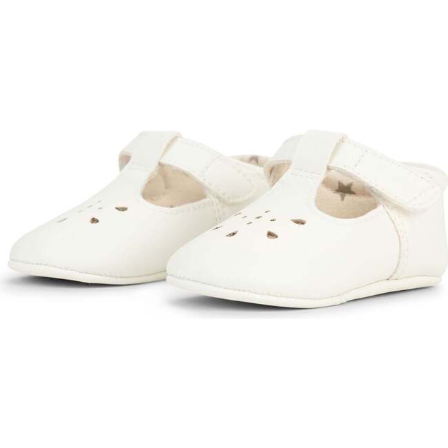 Eco Steps Velcro Strap Mary Jane Shoes, Snowy White - Mary Janes - 2