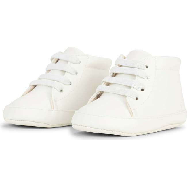 Eco Steps High-Top Sneakers, Snowy White - Sneakers - 2