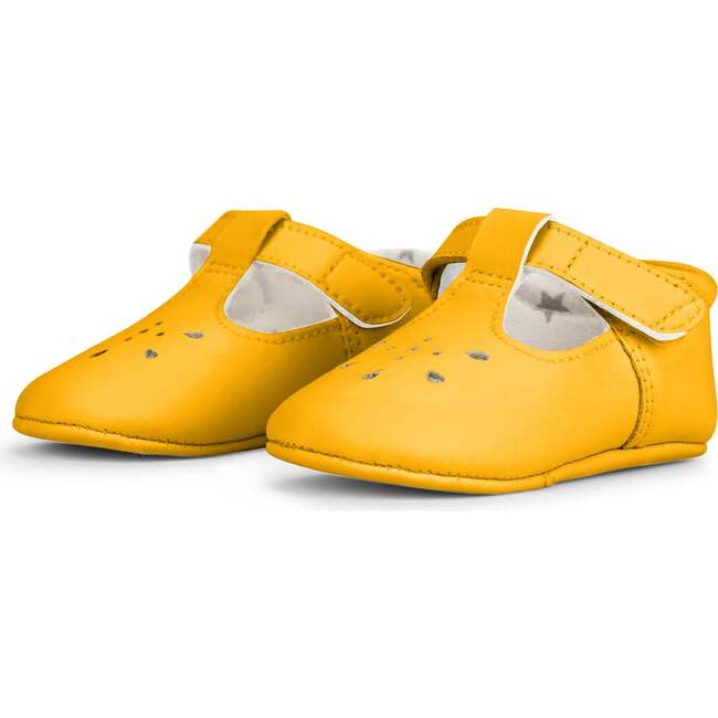 Eco Steps Velcro Strap Mary Jane Shoes, Sunflower Yellow - Mary Janes - 2