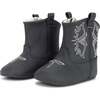 Eco Steps Velcro Western Boots, Black - Boots - 2