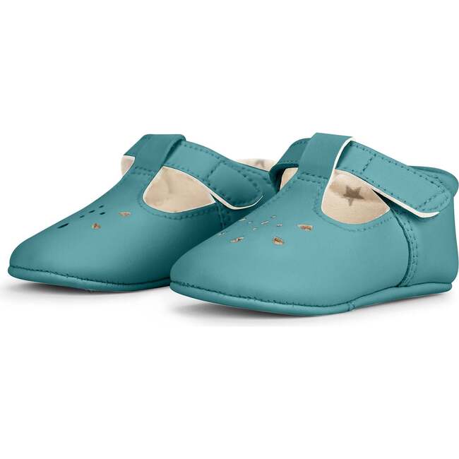 Eco Steps Velcro Strap Mary Jane Shoes, Crystal Blue - Mary Janes - 2