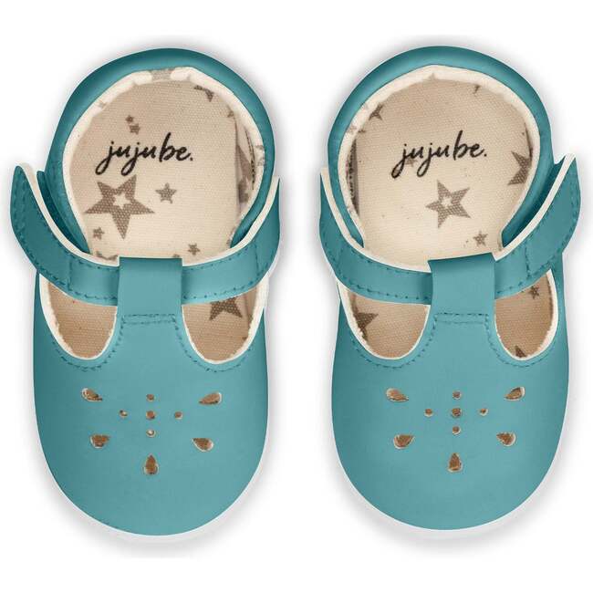 Eco Steps Velcro Strap Mary Jane Shoes, Crystal Blue - Mary Janes - 3