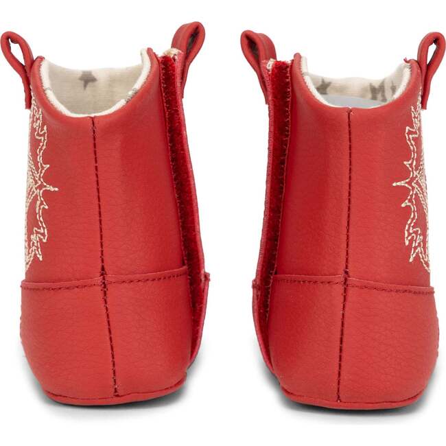 Eco Steps Velcro Western Boots, Cherry Red - Boots - 5