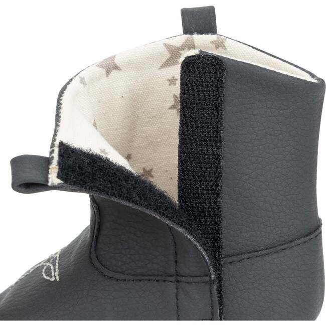 Eco Steps Velcro Western Boots, Black - Boots - 6
