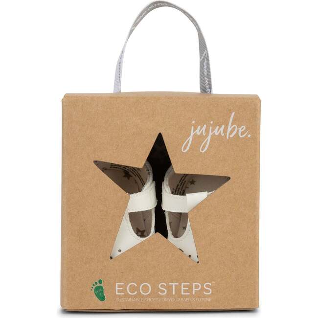 Eco Steps Velcro Strap Mary Jane Shoes, Snowy White - Mary Janes - 7