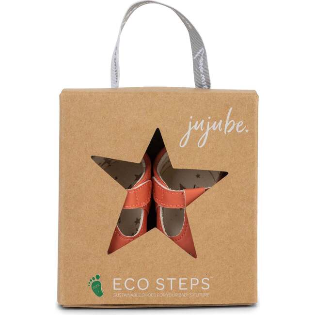 Eco Steps Velcro Strap Mary Jane Shoes, Strawberry Pink - Mary Janes - 7