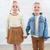 Kara Ruffle Top, Chipmunk Stripe - Shirts - 2
